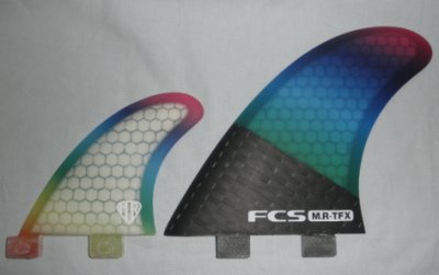 画像2: FCS MR-TFX PC RAINBOW TRI FIN SET
